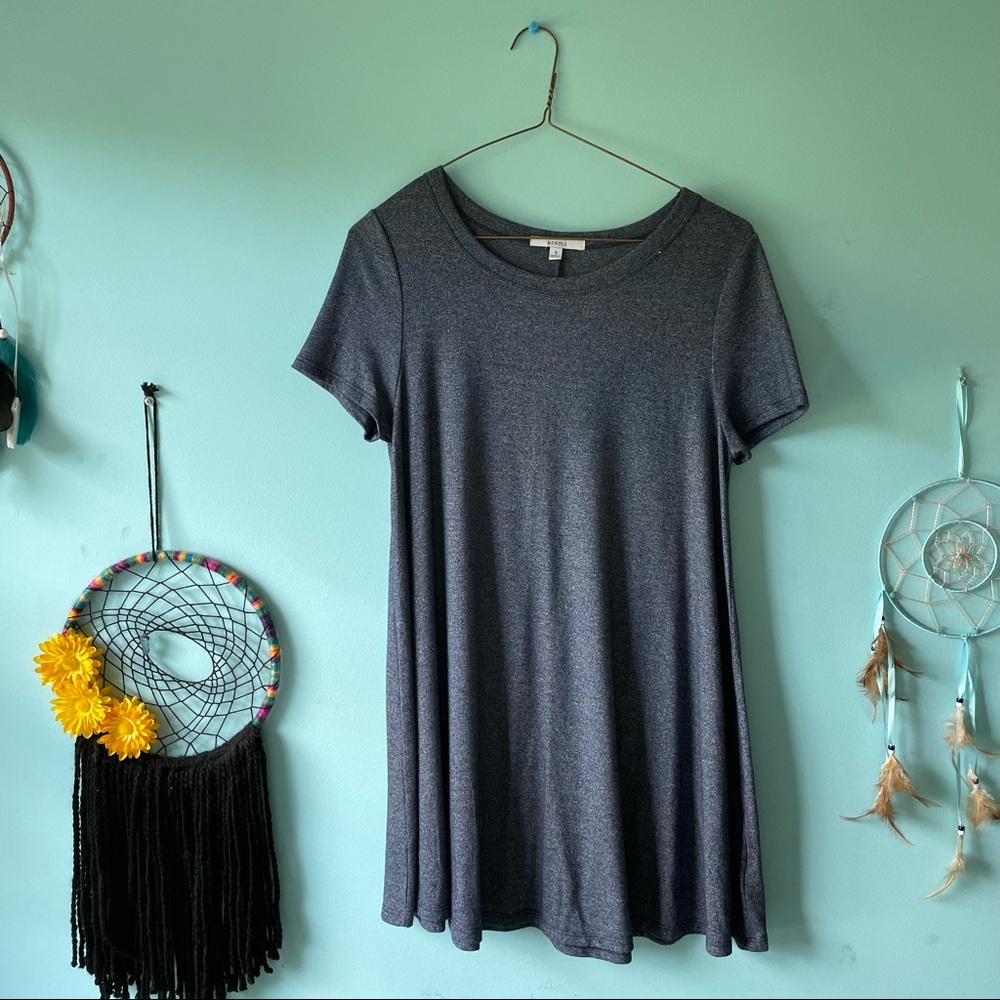 navy casual t-shirt dress